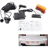 MASO Kit de capteur de radar de recul sans fil pour voiture, radar de recul sans fil DC 12 V avec distance de détection radar : 