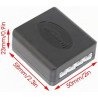 Riloer Radar de recul 12V, Cadre de Plaque d'immatriculation européenne avec 3 capteurs, ABS Noir