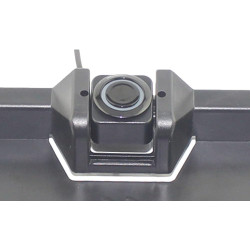 Riloer Radar de recul 12V, Cadre de Plaque d'immatriculation européenne avec 3 capteurs, ABS Noir
