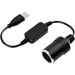 Convertisseur d'adaptateur d'allume-Cigare, Port USB vers câble Prise 12V