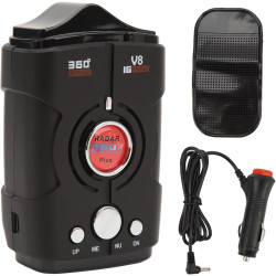 Détecteur de Radar pour Voitures, portée extrême, détecteur Laser/Radar, alertes vocales, lumière Rouge et alertes de caméra de 