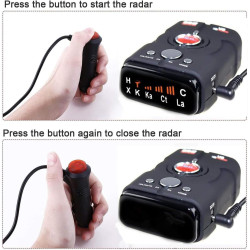 Détecteur de Radar pour Voitures, portée extrême, détecteur Laser/Radar, alertes vocales, lumière Rouge et alertes de caméra de 