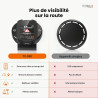Technaxx détecteur de Radar avec Blitzer.de– Dispositif d’Alerte routière avec écran, alertes de Vitesse et de Danger, Affichage