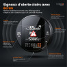 Technaxx détecteur de Radar avec Blitzer.de– Dispositif d’Alerte routière avec écran, alertes de Vitesse et de Danger, Affichage
