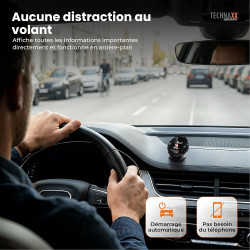 Technaxx détecteur de Radar avec Blitzer.de– Dispositif d’Alerte routière avec écran, alertes de Vitesse et de Danger, Affichage