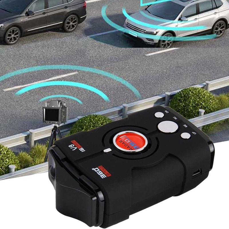 Détecteur De Radar De Voiture, Détecteurs De Radars, avec Alertes Vocales À 360° en Temps Réel, Réaction Rapide, Sécurité Amélio
