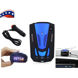 Détecteur de Radar V7, TOTMOX Voiture 16 Bandes V7 360 degrés GPS Vitesse Safe Anti Radar Laser Detector, Détecteur d'alerte voc