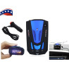 Détecteur de Radar V7, TOTMOX Voiture 16 Bandes V7 360 degrés GPS Vitesse Safe Anti Radar Laser Detector, Détecteur d'alerte voc