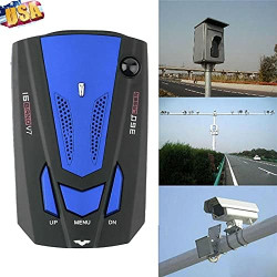 Détecteur de Radar V7, TOTMOX Voiture 16 Bandes V7 360 degrés GPS Vitesse Safe Anti Radar Laser Detector, Détecteur d'alerte voc