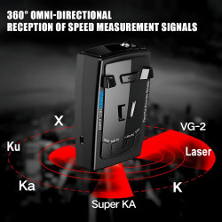 Détecteurs de Radar Laser RAD2000 pour Voitures, détecteur de Radar de Police avec détection Longue portée, Circuit Anti-Fausse 