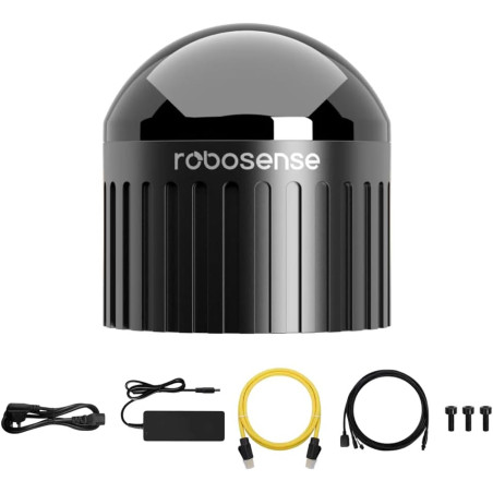 RoboSense Airy LiDAR numérique hémisphérique à 96 faisceaux avec champ de vision horizontal à 360° x 90° vertical, portée de 60 