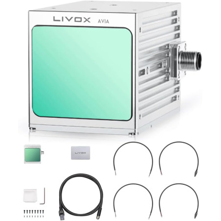 Livox Avia Lidar Capteur avec portée de détection de 450 m, 240 K Points/s, Triple écho, champ de vision non répétitif 70,4 ° x 