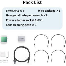 Livox Avia Lidar Capteur avec portée de détection de 450 m, 240 K Points/s, Triple écho, champ de vision non répétitif 70,4 ° x 