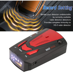Aides à la Conduite, Détecteur de Radar de Voiture Laser 360° GPS Speed Police Safe avec Alerte Vocale, Portée de 800 M, Alarme 