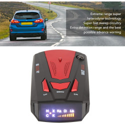 Aides à la Conduite, Détecteur de Radar de Voiture Laser 360° GPS Speed Police Safe avec Alerte Vocale, Portée de 800 M, Alarme 