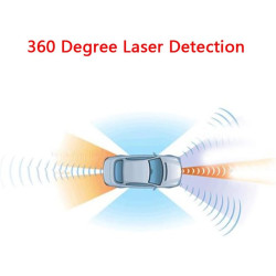 Baceyong Détecteur de Radar de Voiture de Surveillance à 360 degrés 12 V avec Affichage LED Automatique, Dispositif d'alerte voc