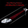 Baceyong Détecteur de Radar de Voiture de Surveillance à 360 degrés 12 V avec Affichage LED Automatique, Dispositif d'alerte voc
