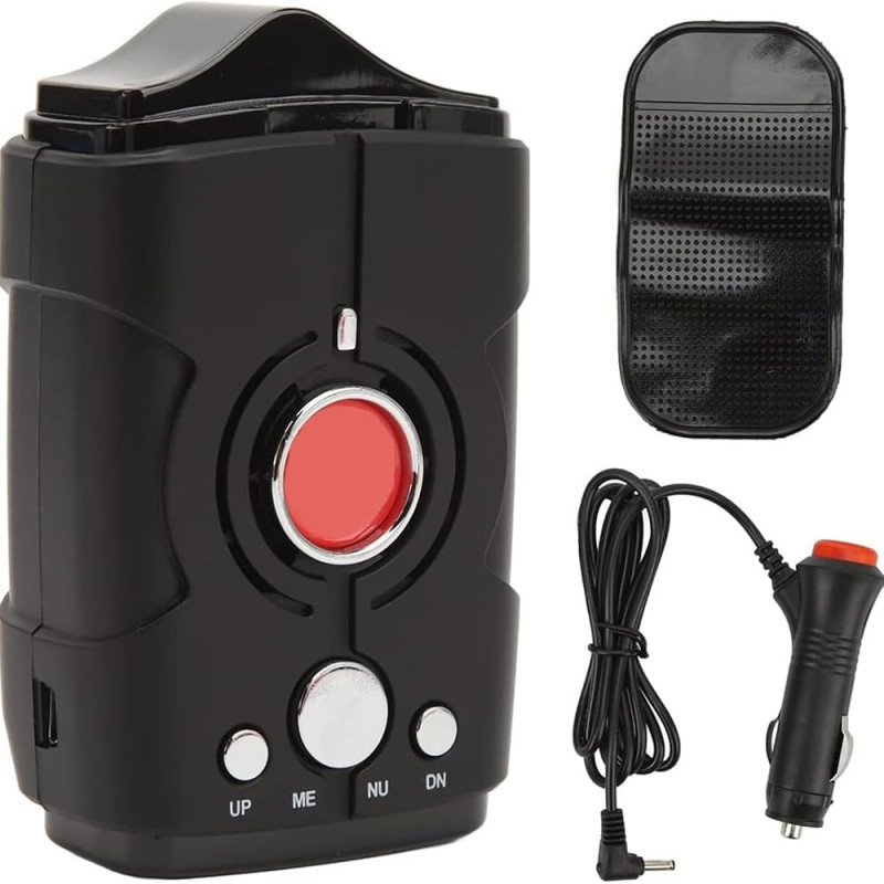 Détecteur De Radar, Détecteur De Radar De Voiture Avec Balayage À 360°, Détecteur Anti-police GPS Intégré, Avertissements Vocaux