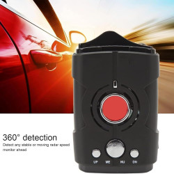 Détecteur De Radar, Détecteur De Radar De Voiture Avec Balayage À 360°, Détecteur Anti-police GPS Intégré, Avertissements Vocaux