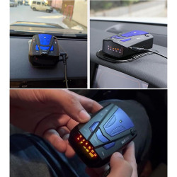 Détecteur De Radar pour Voiture, Détecteur De Radar Longue Portée avec Détection Pleine Bande 360°, 200-800m De Distance D'alert