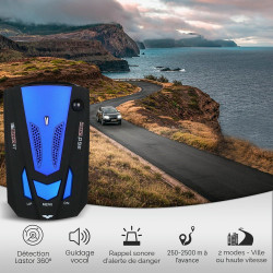 Détecteur de Radar GPS V7 pour Voitures, détecteurs de radars, Vitesse d'invite vocale, système d'alarme, Affichage LED, Mode Vi