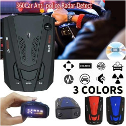 Détecteur de radar de voiture 16 bandes 360, système d'alarme de vitesse automatique, caméra anti gps, détecteur laser avec aler