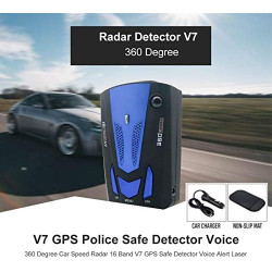 Baceyong Voiture 360 ° Anti-Police GPS Caméra Laser Radar Détecteur De Véhicule Sécurité Kit D'alerte Vocale 16 Bandes
