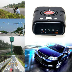 Détecteur De Radar pour Voiture, Détecteur De Radar À Portée Extrême pour Voiture avec Détection Pleine Bande 360°, Avertissemen