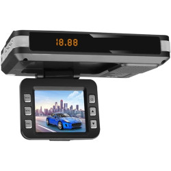 Radar de Voiture DVR 9V ~ 24V 2 en 1 détecteur Anti Radar enregistreur de Conduite caméra vidéo détection de Flux Dash Cam détec