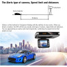 Radar de Voiture DVR 9V ~ 24V 2 en 1 détecteur Anti Radar enregistreur de Conduite caméra vidéo détection de Flux Dash Cam détec