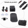 Whychstore Détecteur de radars de véhicule longue portée, couverture à 360° avec alertes vocales, design compact ABS pour toutes