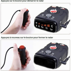 Détecteurs De Radars, Détecteur De Radar Pour Voitures, Détecteur Laser/radar, Portée Extrême, Alertes Vocales, Alertes De Radar