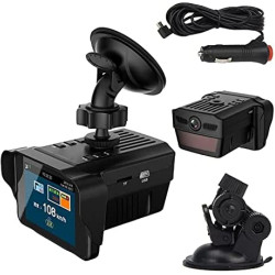 Détecteur de Radar 3 Pouce 720P 120 Degrés Pleine Bande Mirro Voiture Vitesse Police Chien Radar Détecteur GPS Voix Alerte Sécur