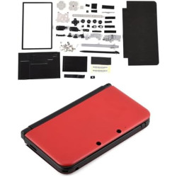Zerone Entièrement Complet boîtier Shell réparation pièces de Rechange Kits de pièces pour 3DS XL(Rouge)