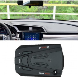 Détecteur de radar de voiture 16 bandes 360, système d'alarme de vitesse automatique, caméra anti gps, détecteur laser avec aler