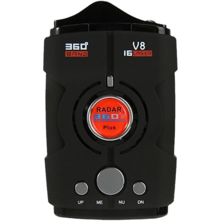 Zoegneer Détecteur de vitesse de voiture à 360 degrés avec système d'alertes vocales radars pour tous les modèles de voiture 12 