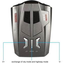 Détecteur de Radar de Voiture, Dispositif d'alerte vocale Automatique 200-1000 m, Surveillance à 360, Affichage LED, Avertisseme