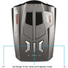 Détecteur de Radar de Voiture, Dispositif d'alerte vocale Automatique 200-1000 m, Surveillance à 360, Affichage LED, Avertisseme