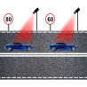 Détecteur de Radar de Voiture, Dispositif d'alerte vocale Automatique 200-1000 m, Surveillance à 360, Affichage LED, Avertisseme