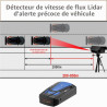 Détecteur de radar de voiture, détecteur laser longue portée avec protection 360 degrés, alertes vocales