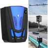 Détecteur de radar de voiture, détecteur laser longue portée avec protection 360 degrés, alertes vocales