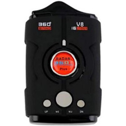 Volu Détecteurs De Radar Radar De Voiture V 8 Mesure De La Vitesse Détecteur De Caméra D'alarme 16 Bandes Détection Vocale À 360