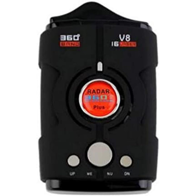 Volu Détecteurs De Radar Radar De Voiture V 8 Mesure De La Vitesse Détecteur De Caméra D'alarme 16 Bandes Détection Vocale À 360