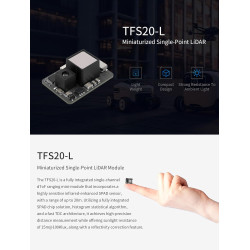 Benewake TFS20-L UART & IIC Miniaturisiertes Single Point LiDAR Modul, 20M Reichweite Sensoren, für Drohnen Oder UAV Roboter Abs