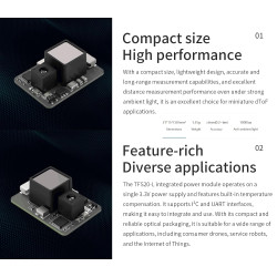 Benewake TFS20-L UART & IIC Miniaturisiertes Single Point LiDAR Modul, 20M Reichweite Sensoren, für Drohnen Oder UAV Roboter Abs