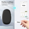 Supvan e10 étiqueteuse bleutooth avec ruban, noir | compatible étiquettes étanches continues&prédécoupées, édition app, recharge