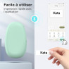 Supvan e10 étiqueteuse bleutooth avec ruban, vert | compatible étiquettes étanches continues&prédécoupées, édition app, recharge