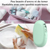 Supvan e10 étiqueteuse bleutooth avec ruban, vert | compatible étiquettes étanches continues&prédécoupées, édition app, recharge