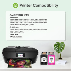 303XL Cartouches d'encre 303 7200e pour HP 303 XL Noir et Couleur Multipack | Compatible pour HP Envy Inspire 7200e 7220e 7224e 