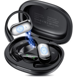 Ai ecouteur traducteur instantané, 3 en 1 bleutooth 6.1 ecouteur traducteur avec 198 langues 8 modes de traduction, 80h open ear